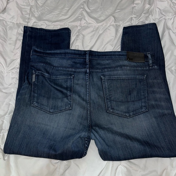 Paige Normandie Straight Men's Jeans 38 X 28 Stingray Dark Blue Fits 42 x 28 - Picture 5 of 10